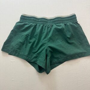 Fabletics Dark Green Athletic Shorts